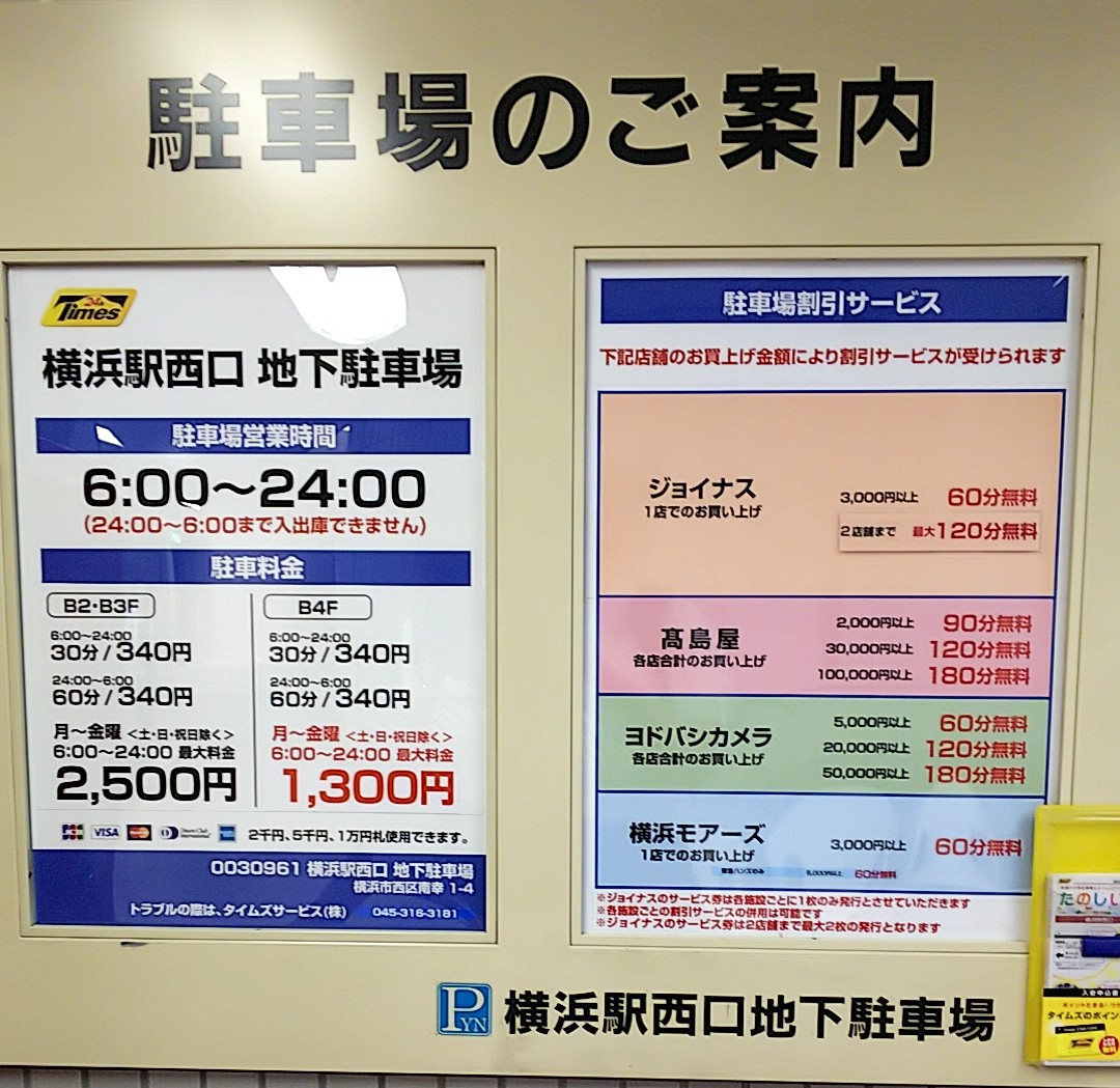 横浜駅東口地下駐車場 駐車券20枚 - その他